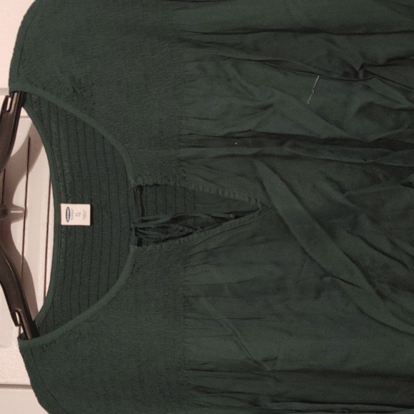 Old Navy, dark green, long sleeve, dress - Picture 2 of 3
